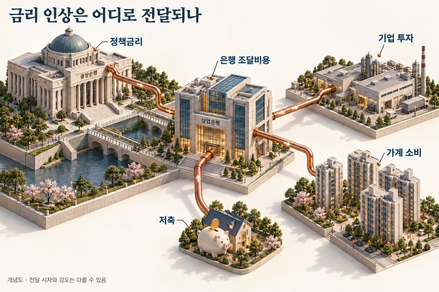 금리 인상의 전달 구조