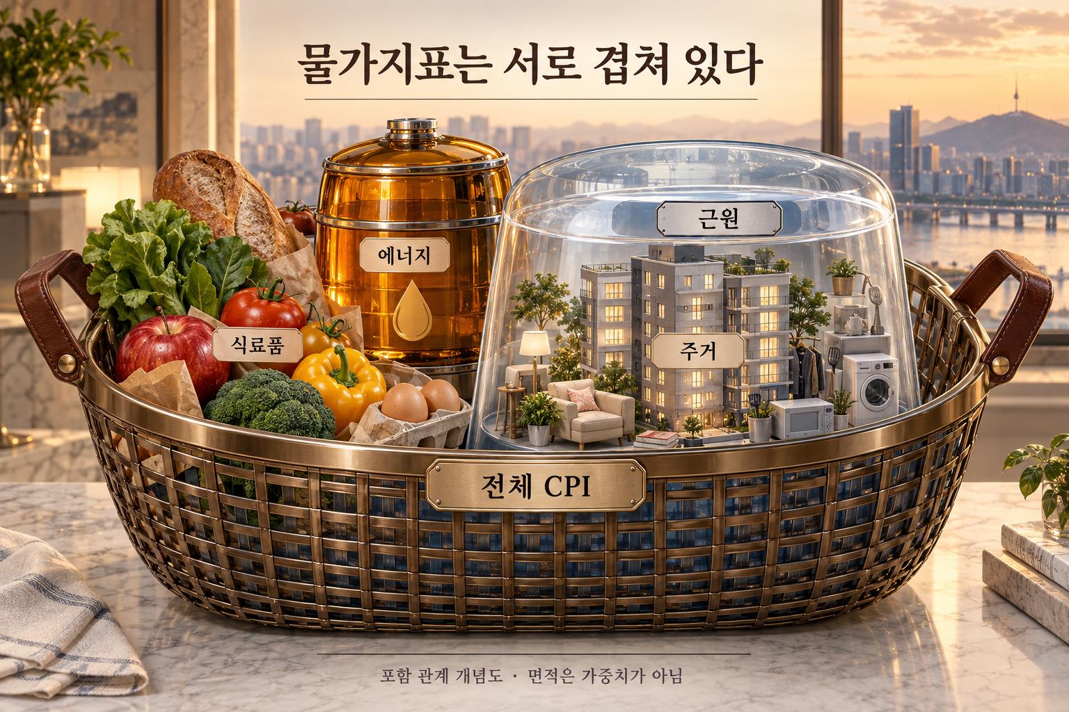 소비자물가 지표의 포함 관계