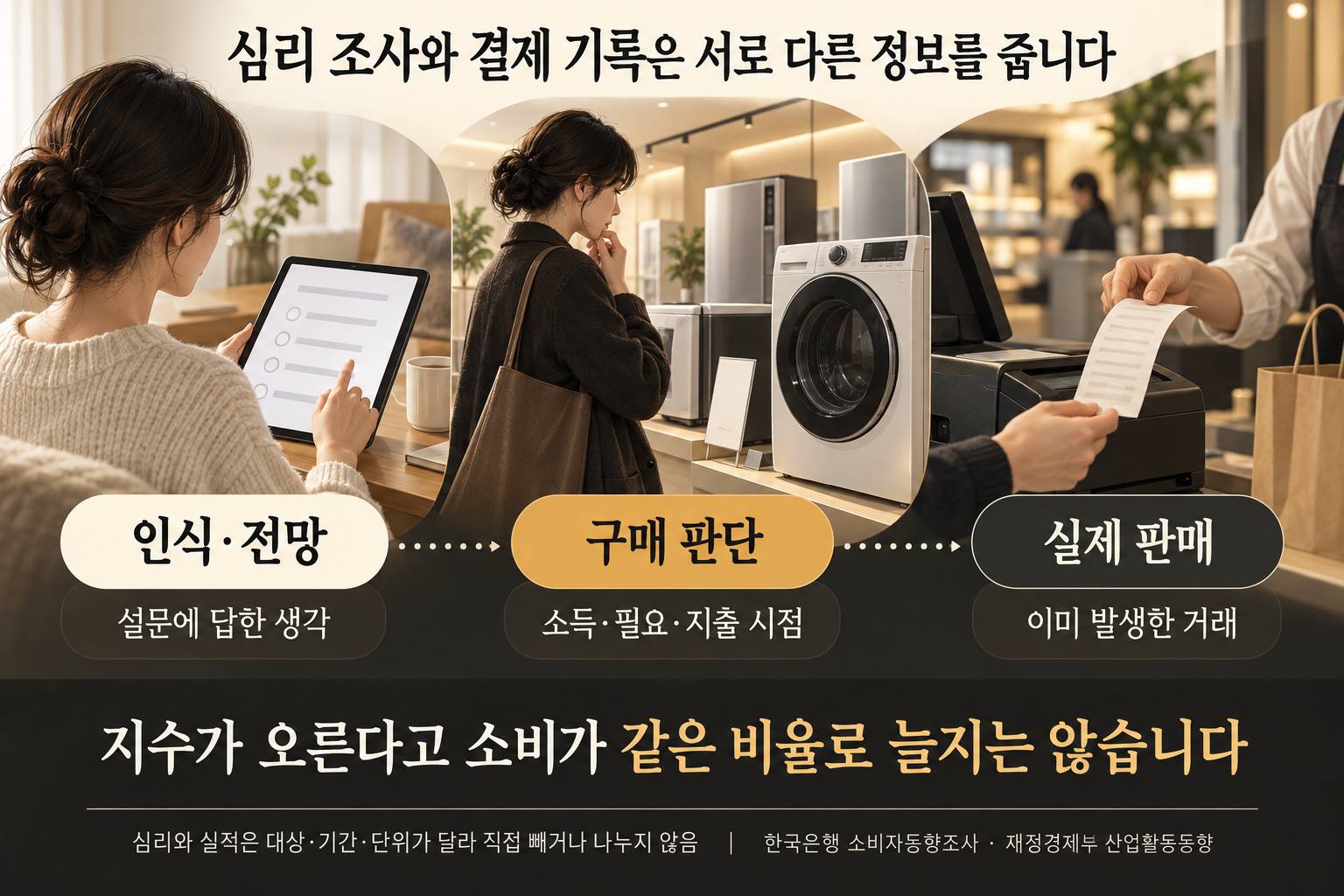 심리와 실제 구매의 차이