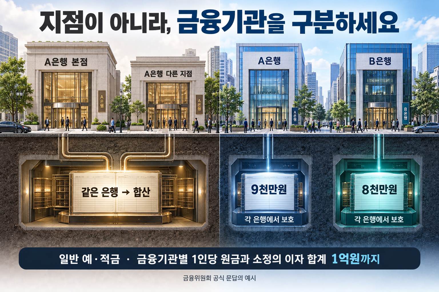 은행 지점과 독립 금융기관 비교