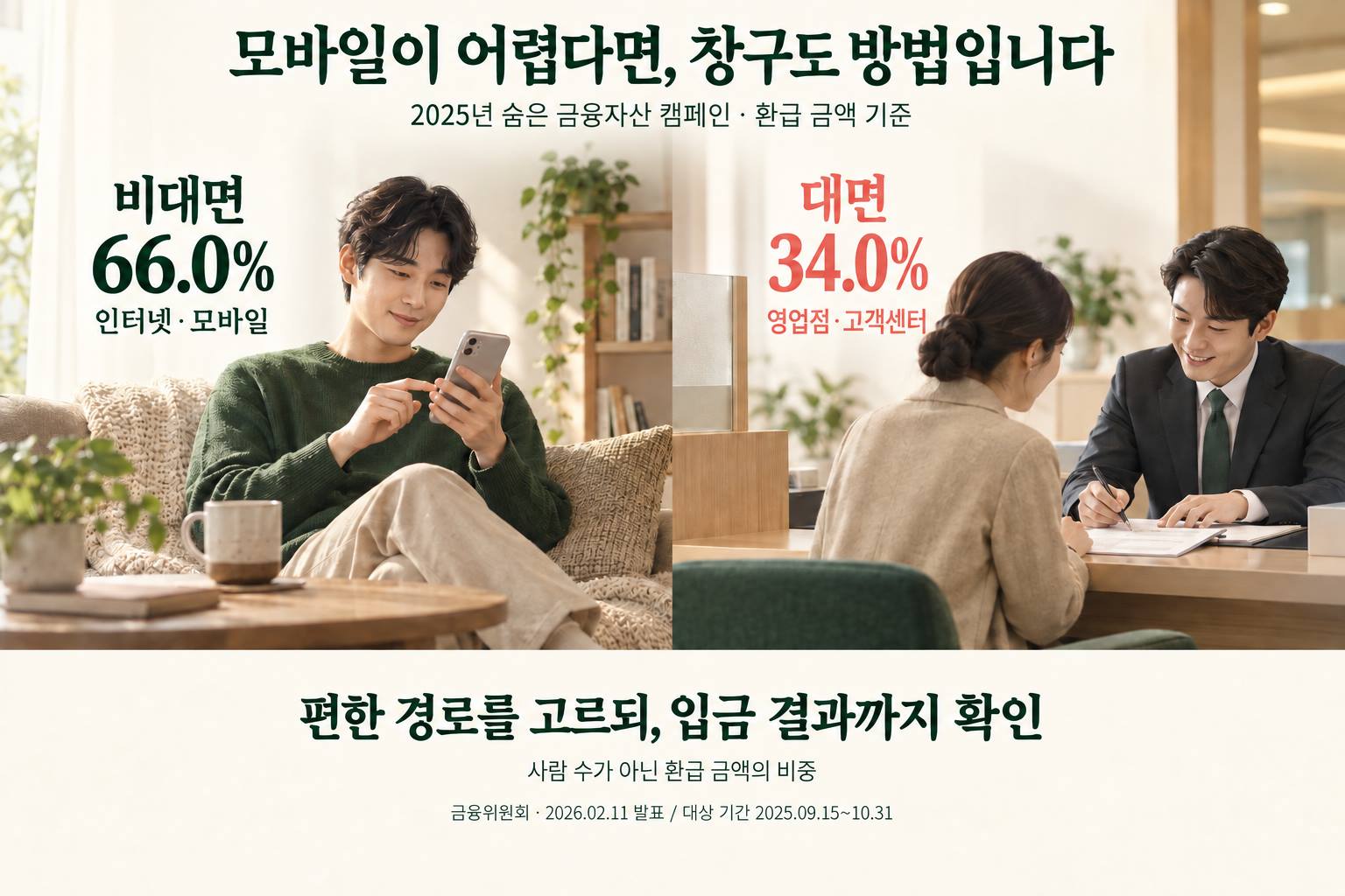 환급 경로별 금액 비중