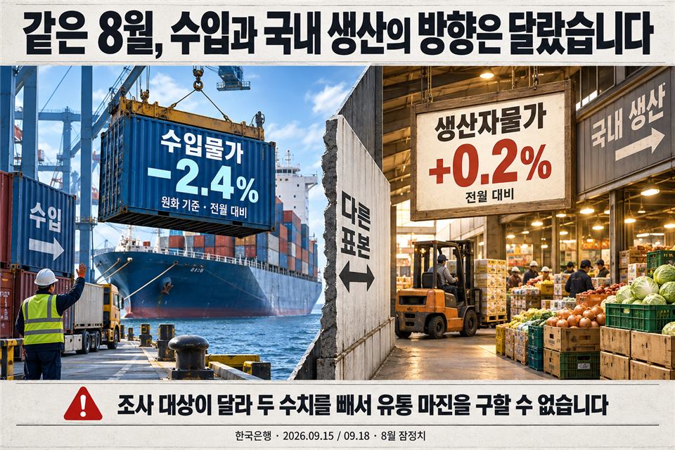 수입과 국내 생산 가격의 차이