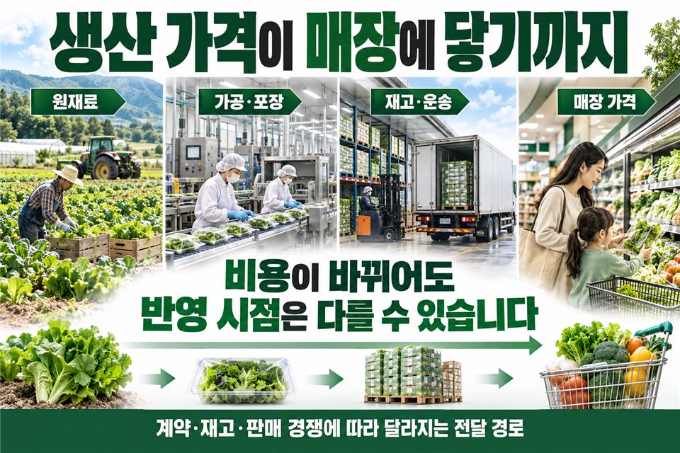 생산에서 소비까지 전달 경로
