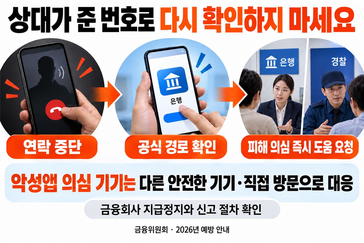 의심 연락 이후 안전한 대응 순서