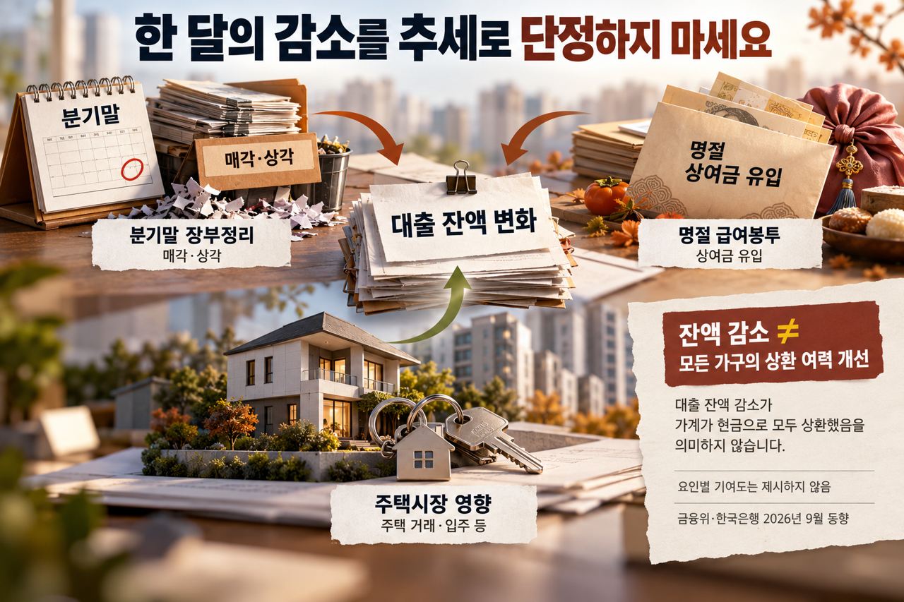 분기말과 명절 요인이 대출 잔액에 영향을 주는 전달 경로